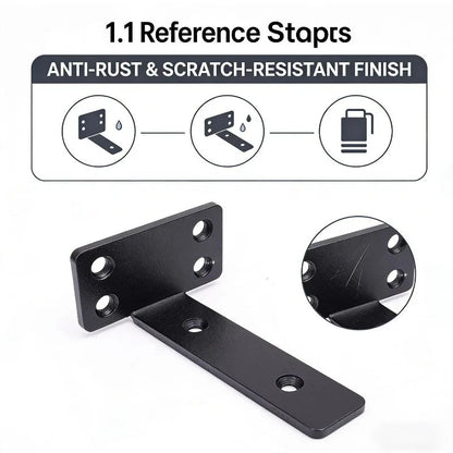 Heavy Duty L-shaped Shelves Brackets Thickened Floating Shelf Bracket Invisible Wall Shelves Support with Screws Hardware Tools    Home Decor Supply | Online Retail | ShoreShopper.com