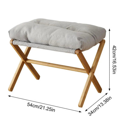 Velvet Footstool Velvet Footstool Ottoman Small Footrests Foot Stool Leg Rest High Padded Stool Seat For Bedroom Living Room    Home Decor Supply | Online Retail | ShoreShopper.com