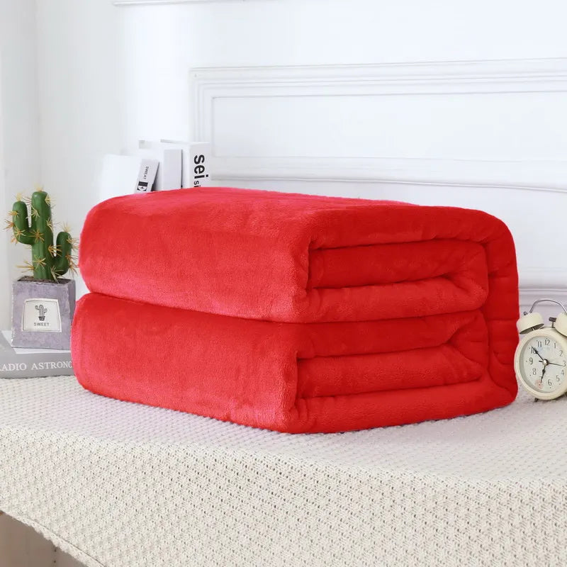Fluffy Cloud Mink Fur Blanket Flannel Plush Comfortable Thickened and Warm Soft Sofa Throw Blanket  For Air-Conditioned Room    Your Coastal Marketplace | Shoreshopper.com