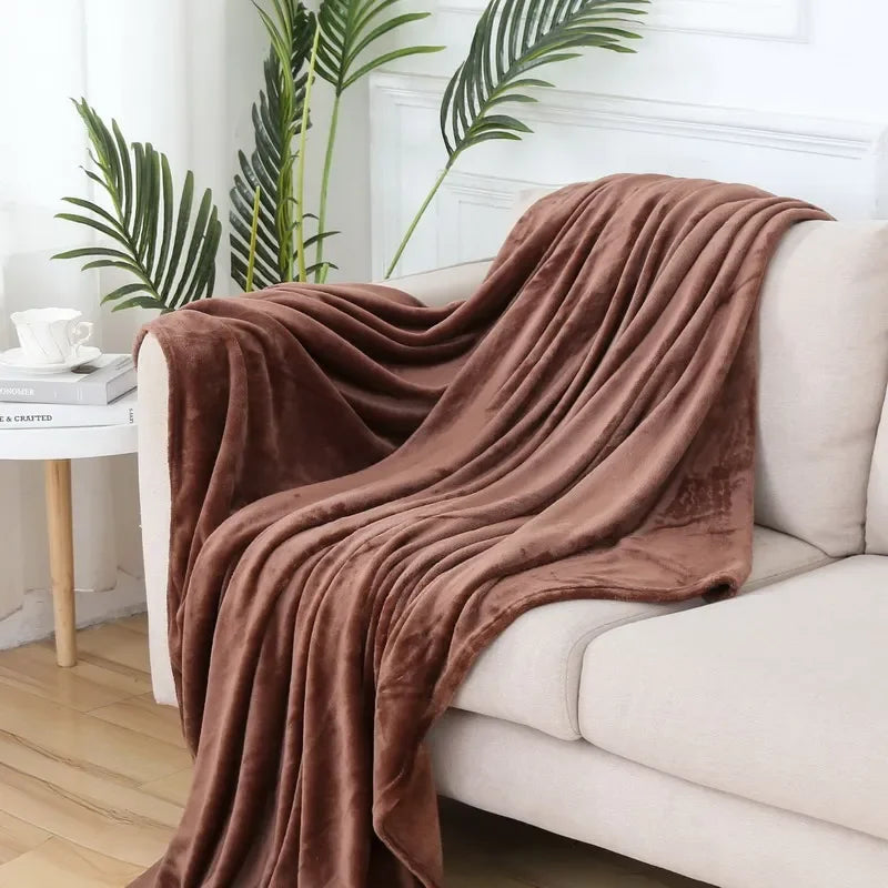 Fluffy Coral Velvet Blanket Flannel Plush Comfortable Thickened and Warm Soft Sofa Throw Blanket for Air-Conditioned Room Luxury    Your Coastal Marketplace | Shoreshopper.com