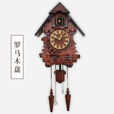Wooden Handcrafted Cuckoo Clock for Wall with Cuccu Chimes and Swing Pendulum for Home Nordic  Decor Solid Wood Cuccu Watch    Home Decor Supply | Online Retail | ShoreShopper.com