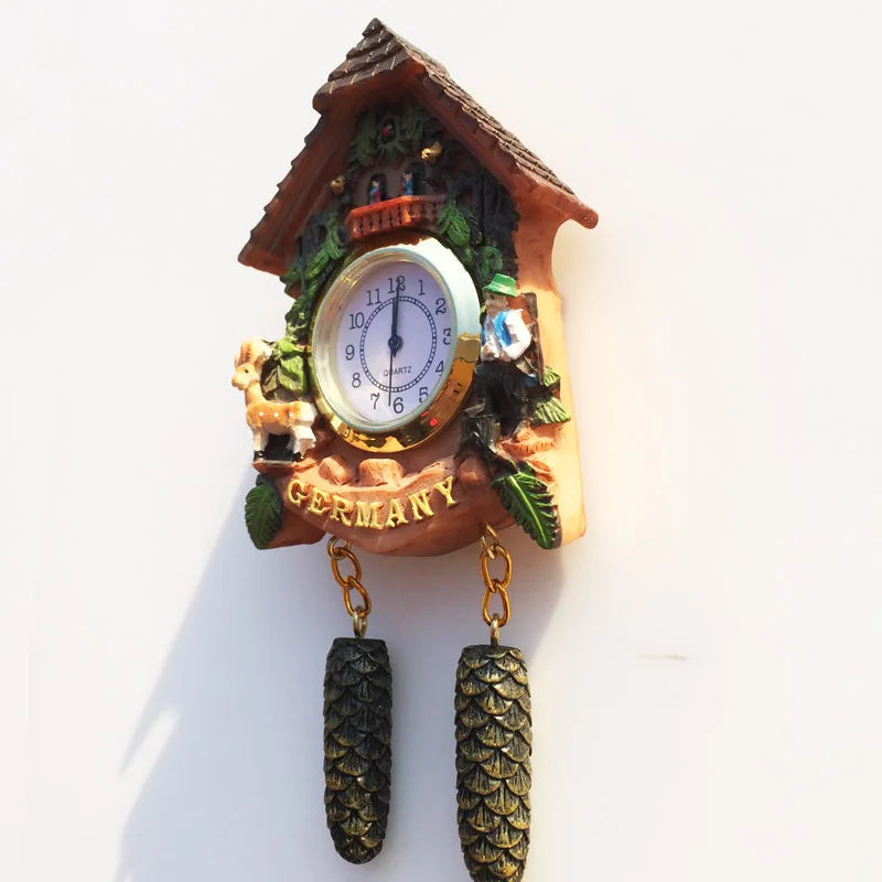 ‌German 3D Cuckoo Clock Wooden House Pine Cone Fridge Magnet, Travel Souvenir, Home Decor, Creative Gift, Strong Magnetic    Home Decor Supply | Online Retail | ShoreShopper.com