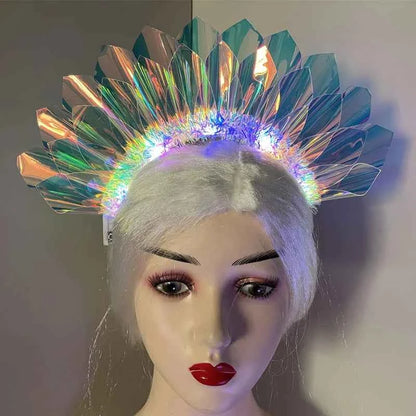 Nightclub Party Headwear Light Up Headband for Women Hair Hoop Wedding Festival