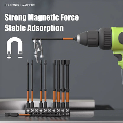 Impact Torx Bit Set-3/6 Inch  (T7-T40) & Impact Hex Head Allen Wrench Drill Bit Set-2/4 Inch  (H1.5-H8)  With CNC Machined Tips,    Home Decor Supply | Online Retail | ShoreShopper.com