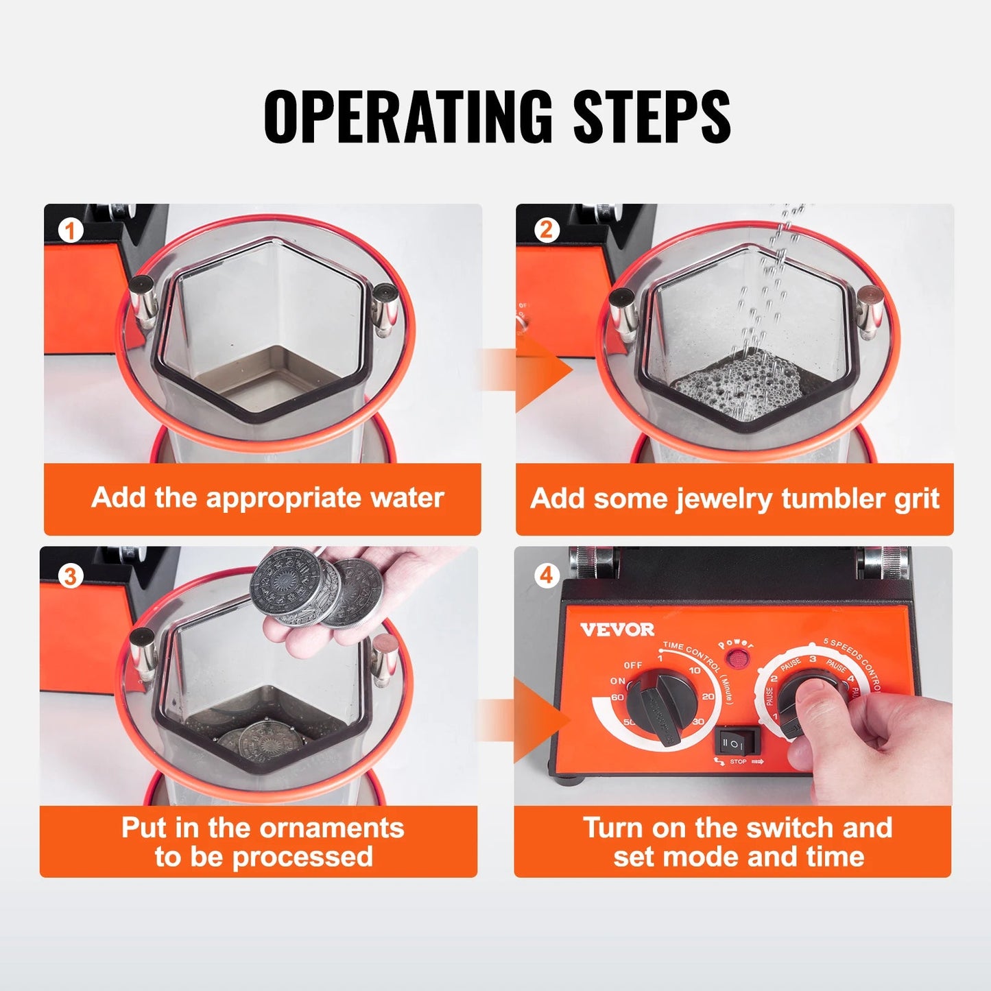 SucceBuy 3kg 5kg Rotary Tumbler Surface Polisher Jewelry Drum Polishing Machine Gem DIY Mini-Tumbler Finishing Tools    Home Decor Supply | Online Retail | ShoreShopper.com