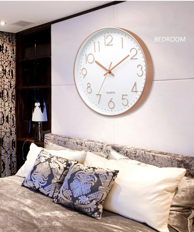 8 Inch Easy To Read Wall Clock Classic Elegant Modern Silent Quartz Clocks for Living Room Bedroom Office Study    Home Decor Supply | Online Retail | ShoreShopper.com