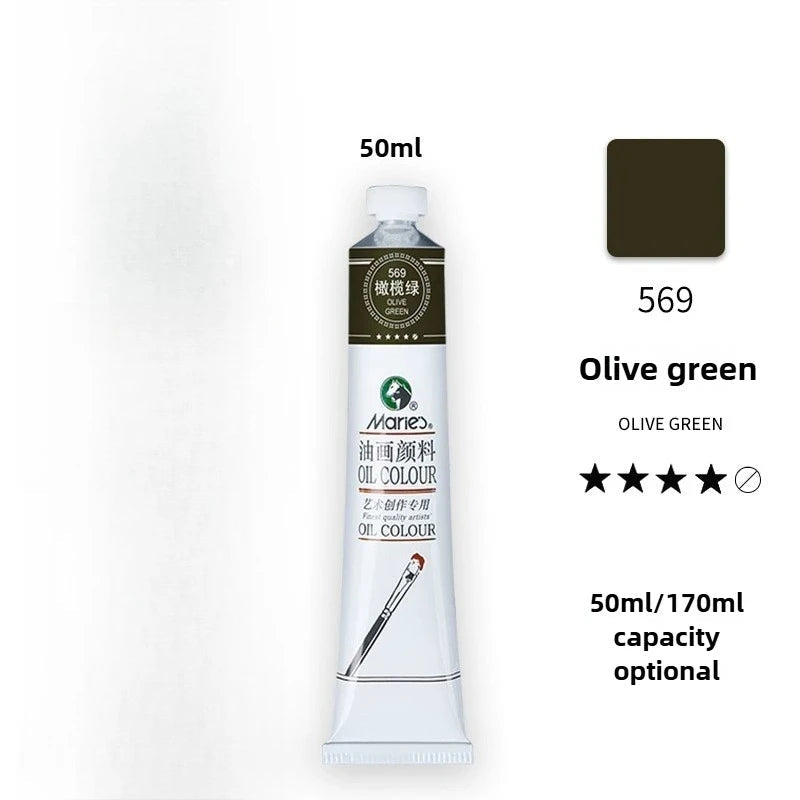 Maries Oil Paint 50ML Oil Painting Art Creation Pigment Large Oil Paint Paint Single Commonly Used 24 Colors    Home Decor Supply | Online Retail | ShoreShopper.com