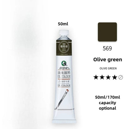 Maries Oil Paint 50ML Oil Painting Art Creation Pigment Large Oil Paint Paint Single Commonly Used 24 Colors    Home Decor Supply | Online Retail | ShoreShopper.com
