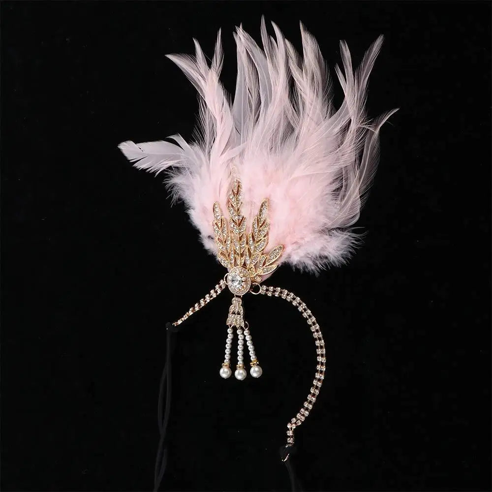 Gatsby Cosplay Dress Headwear Tassels Sequin Masquerade Party Hair Accessories Feather Headwear Korean Style Headband    Your Coastal Marketplace | Shoreshopper.com