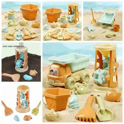 Beach Water Play Shovel Outdoor Beach Toys Set Lightweight Cartoon Beach Sand Play Toys Portable Durable Beach Bucket Toys Kids