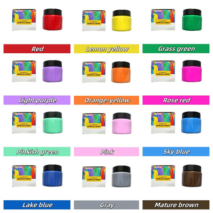 Acrylic Paint Professional Grade Painting Pigments Art Painting Waterproof Pigment Handicraft CreationIndoor Outdoor Creation    Home Decor Supply | Online Retail | ShoreShopper.com