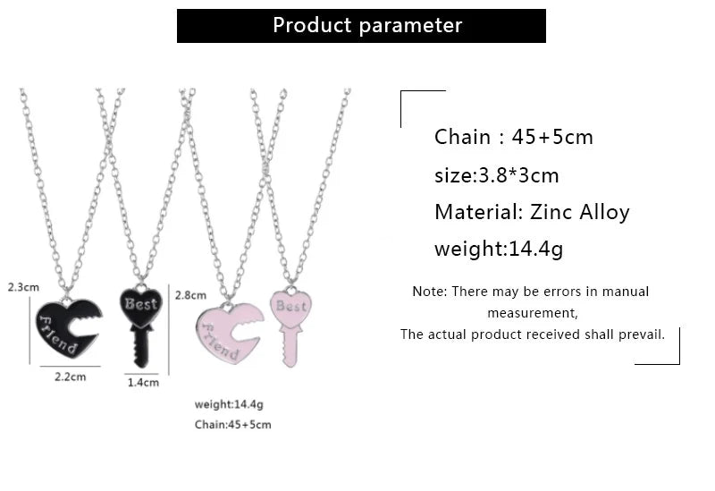 New Best Friends Necklace For Women Girls Broken Heart Puzzle Musical Note Pendant Necklaces BFF Friendship Forever Jewelry Gift    Home Decor Supply | Online Retail | ShoreShopper.com