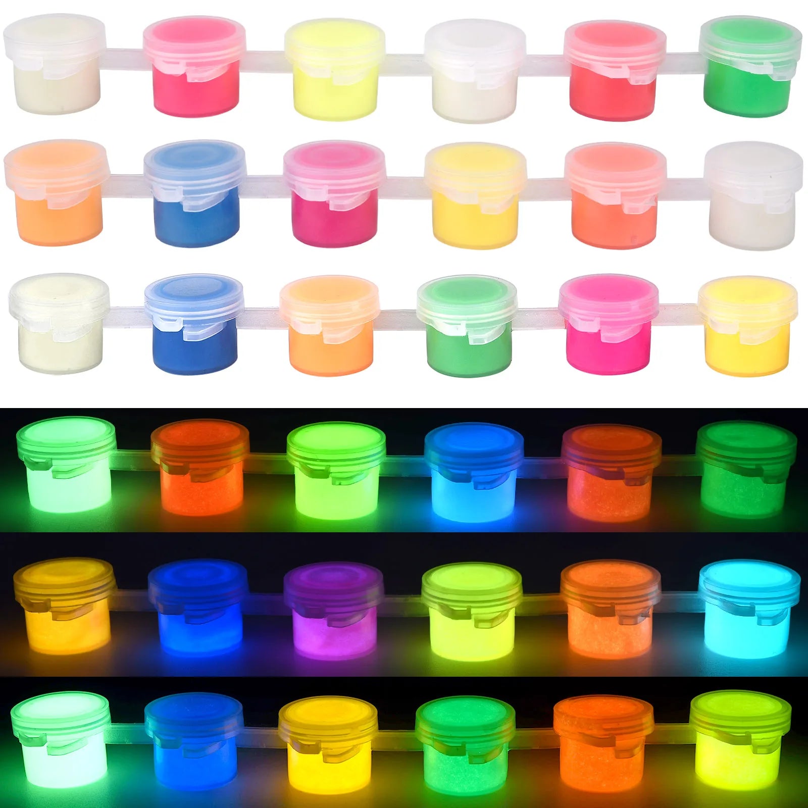 6Colors Acrylic Fluorescent Paint Glow In Dark DIY Painting Art Materials Arts Crafts Painting Tool DIY Graffiti Acrylic Pigment    Home Decor Supply | Online Retail | ShoreShopper.com