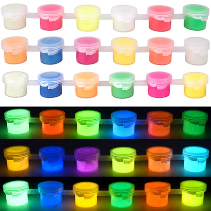 6Colors Acrylic Fluorescent Paint Glow In Dark DIY Painting Art Materials Arts Crafts Painting Tool DIY Graffiti Acrylic Pigment    Home Decor Supply | Online Retail | ShoreShopper.com