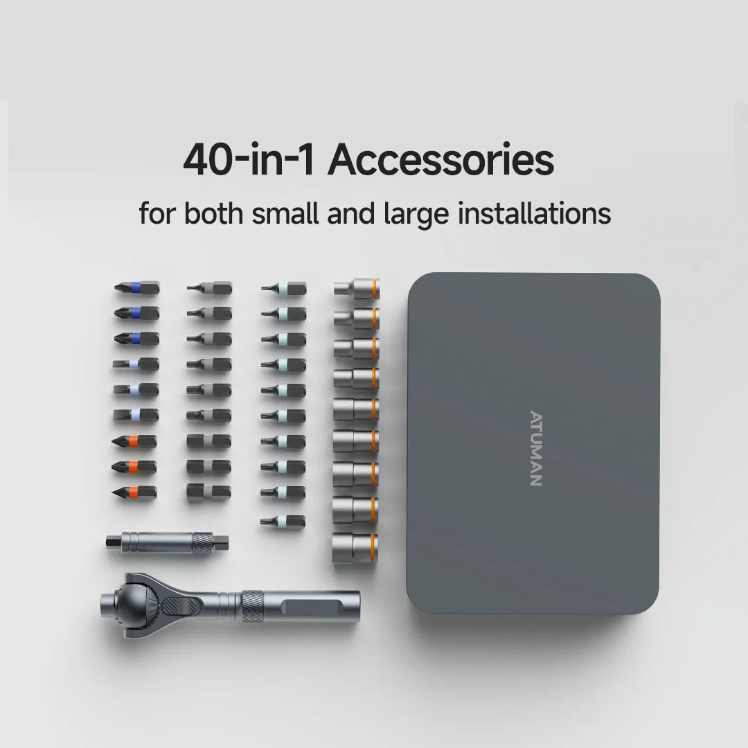 VMAN 40-in-1 Multi-Function Ratchet Screwdriver Kit with Magnetic Bits – Mini Repair Tool Set for PC, iPhone & Home Use    Home Decor Supply | Online Retail | ShoreShopper.com