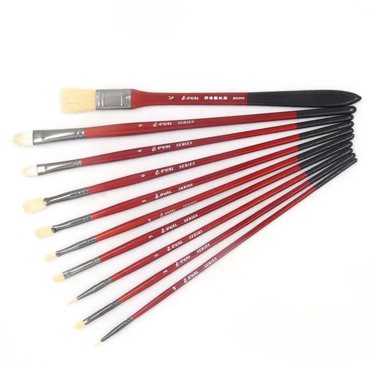 10 multi-functional artist paint brushes Bristle, wool, nylon hair Birch short rod acrylic oil painting gouache pens paint brush    Home Decor Supply | Online Retail | ShoreShopper.com