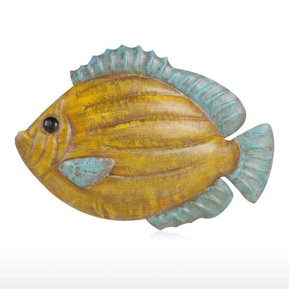 Fish Wall Hanging Iron Wall Decor Creative Ornament Craft Wall Setting Marine Life Home Decoration Accessories    Your Coastal Marketplace | Shoreshopper.com