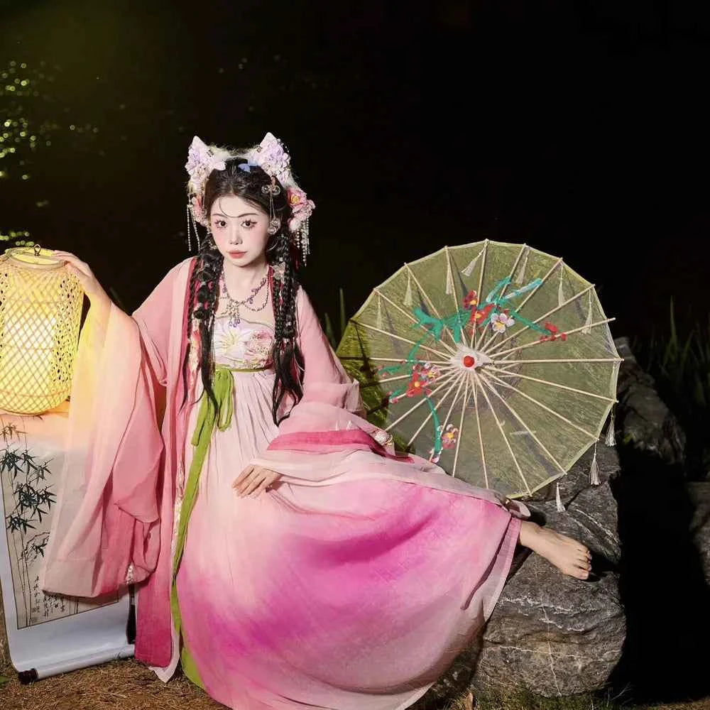 Transparent Silk Umbrella Dance Craft Umbrella Photography Decoration Ceiling Ancient Costume Prop Umbrella Women Hanfu Cosplay