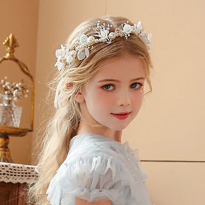 Children's Headwear Elegant Flower Wreath Fairy Crown Headband Princess Children's Hair Birthday Performance Runway Accessories    Your Coastal Marketplace | Shoreshopper.com