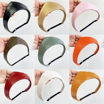 Fashion Adjustable Women Headband Leather Anti Slip Headband European And American Crown Hairband Ladies Headwear    Your Coastal Marketplace | Shoreshopper.com