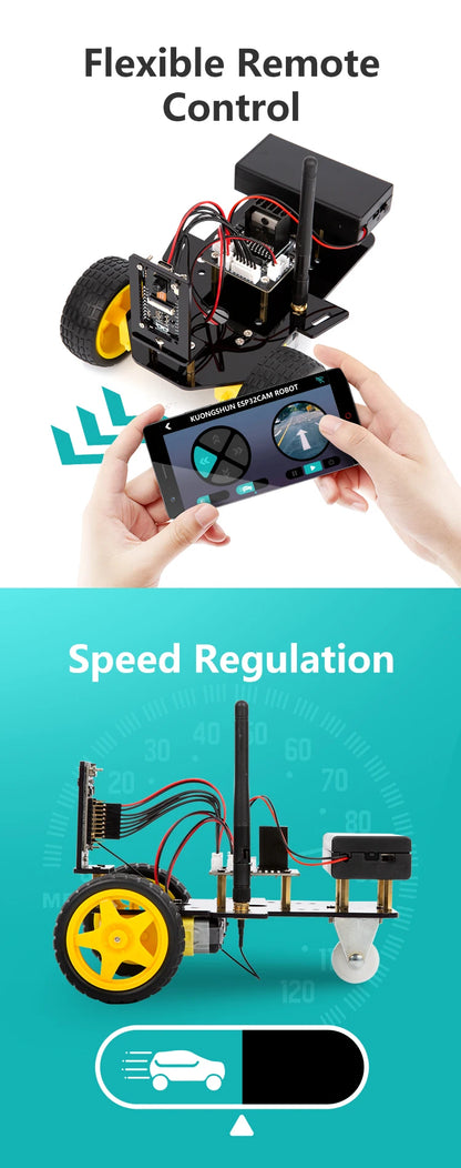 ESP32 Smart Robot Car Kit  Remote Control Car for Arduino Programming Project STEM Education Science Coding Kit - ShoreCo.Shop