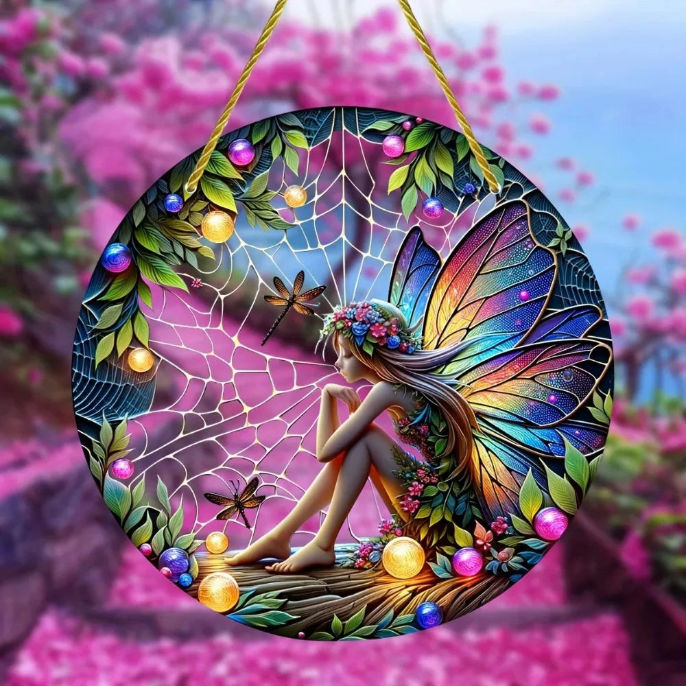 Enchanting Elf Fairy Acrylic Sun Catcher Window Door Display, Seasonal Summer Decor - for Home, Bar, for Daily Christmas Decor    Your Coastal Marketplace | Shoreshopper.com