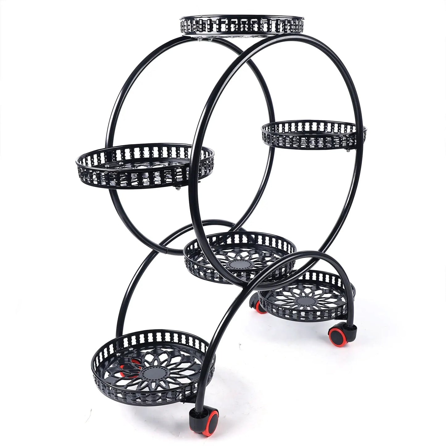 Metal Plant Stands 6 Pots Plants Flower Stand for Patio Garden Living Room Corner Balcony Bedroom Black / White    Home Decor Supply | Online Retail | ShoreShopper.com