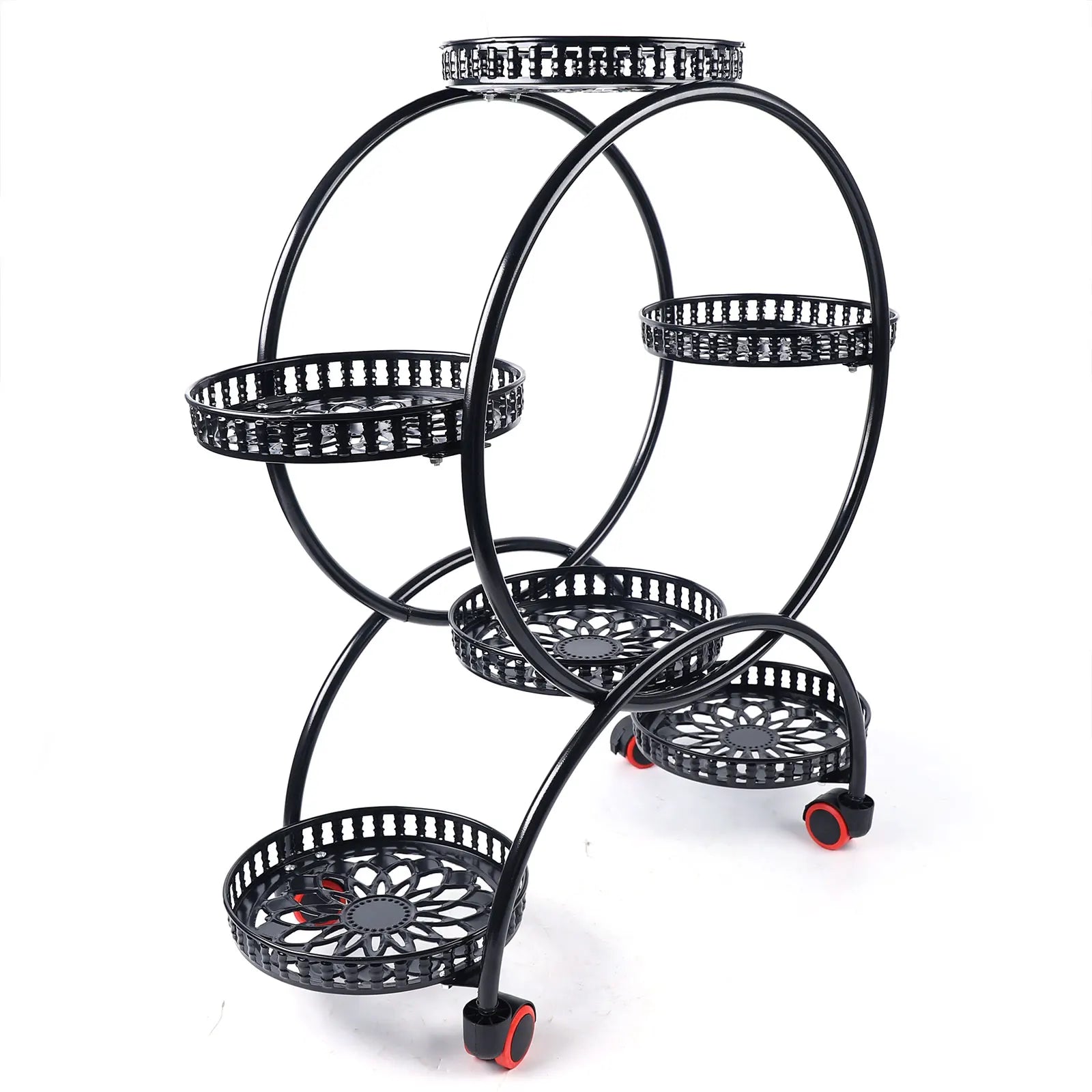 Metal Plant Stands 6 Pots Plants Flower Stand for Patio Garden Living Room Corner Balcony Bedroom Black / White    Home Decor Supply | Online Retail | ShoreShopper.com