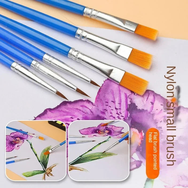 10/20/50Pcs Painting Brushes Set Art Round / Flat Brushs Nylon Hair Paint Brushes Pen for Oil Acrylic Watercolor Art Supplies    Home Decor Supply | Online Retail | ShoreShopper.com