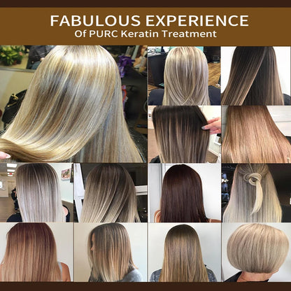 PURC Brazilian Keratin Hair Treatment Keratin Straightening Curly Hair Smoothing Repair Permed Damaged Hair Care Products - ShoreCo.Shop