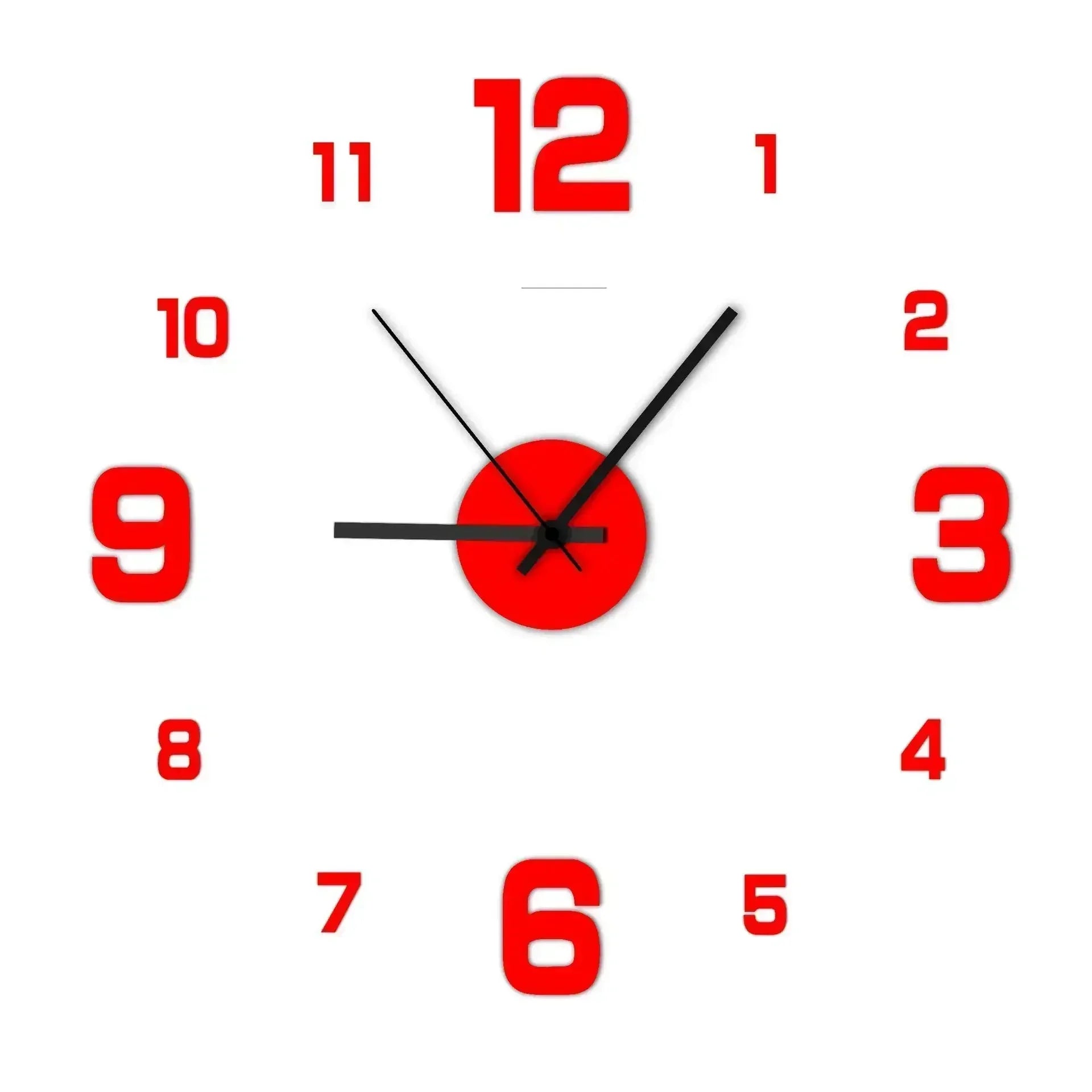 Garden Acrylic Mirror Digital Sticker Wall Clock 16"    Home Decor Supply | Online Retail | ShoreShopper.com