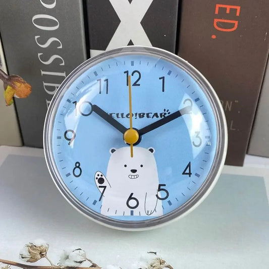Mini Sucker Wall Clock Bathroom Anti-Fog Waterproof 7cm Kitchen Toilet Small Quartz Table Clock    Home Decor Supply | Online Retail | ShoreShopper.com
