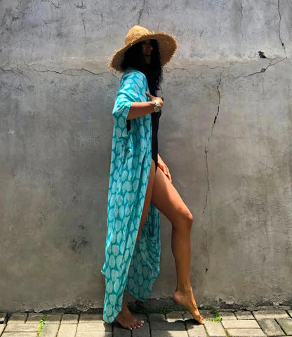 Beach Dress Tunic Cover up Embroidery Kaftan Saida de Praia Women Bikini Cover-up Pareo Sarong Beachwear    Your Coastal Marketplace | Shoreshopper.com
