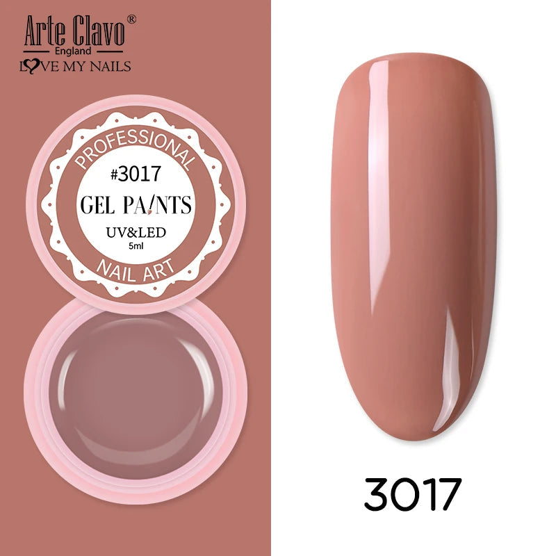 Arte Clavo Painting Gel 72 Colors 5ml Professional Nail Paint Color Gel Polish For Nail Art UV Gel Lacquer Gel Top Coat Manicure    Home Decor Supply | Online Retail | ShoreShopper.com