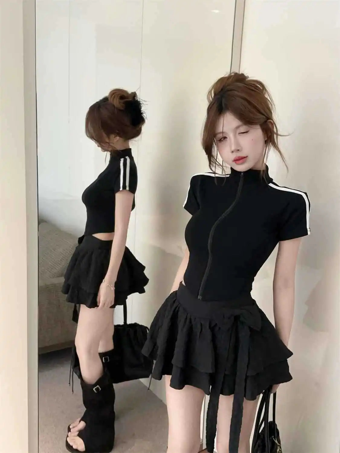Short-sleeved T Shirt For Women Sweet And Spicy Pure Desire Design Sense Slim And Slimming T-shirt    Your Coastal Marketplace | Shoreshopper.com