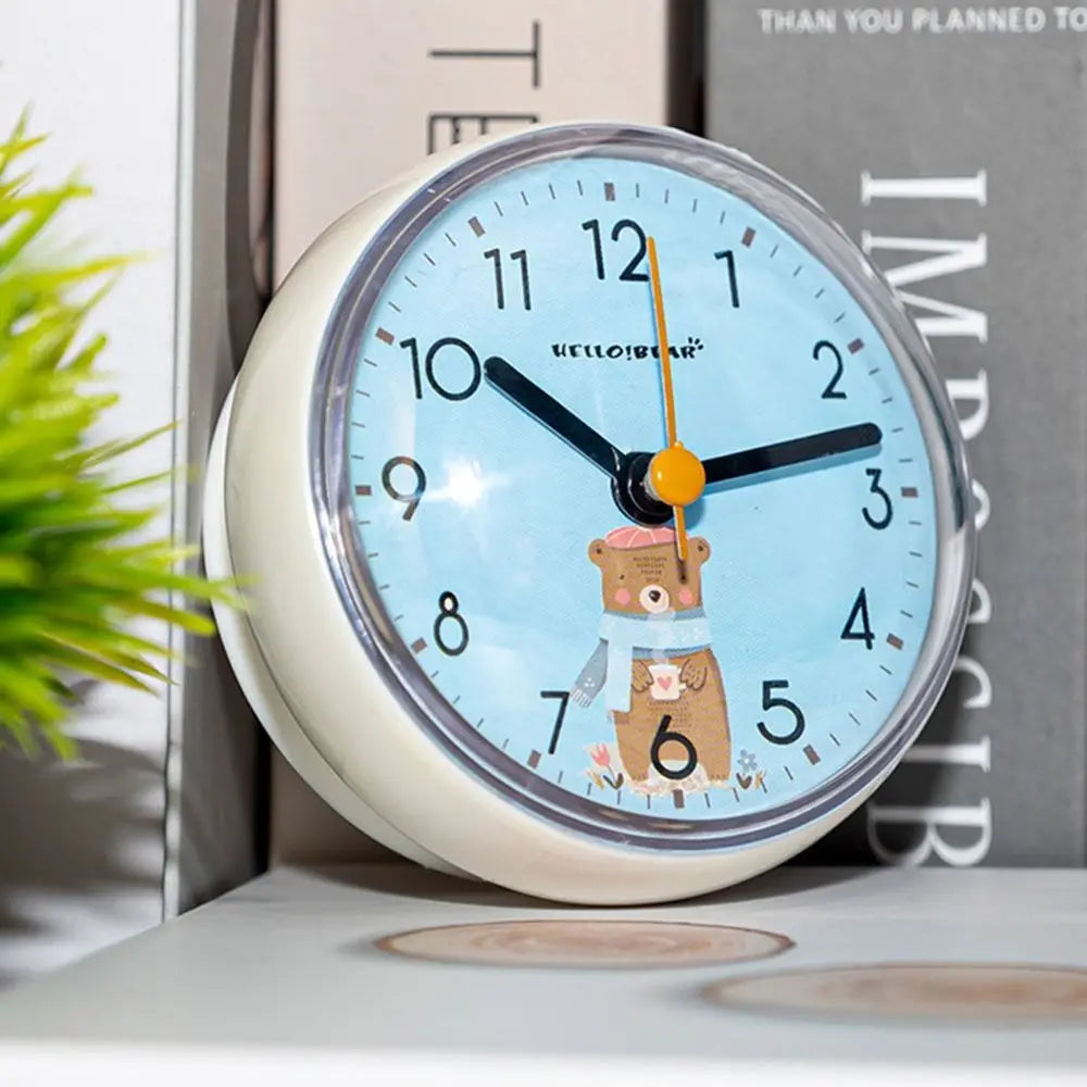 Mini Sucker Wall Clock Bathroom Anti-Fog Waterproof 7cm Kitchen Toilet Small Quartz Table Clock    Home Decor Supply | Online Retail | ShoreShopper.com
