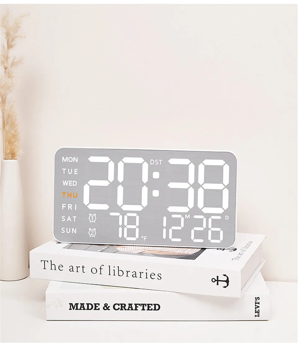 Mirror Brushed Finish Wall Clock Premium Modern Home Wall Clock    Home Decor Supply | Online Retail | ShoreShopper.com