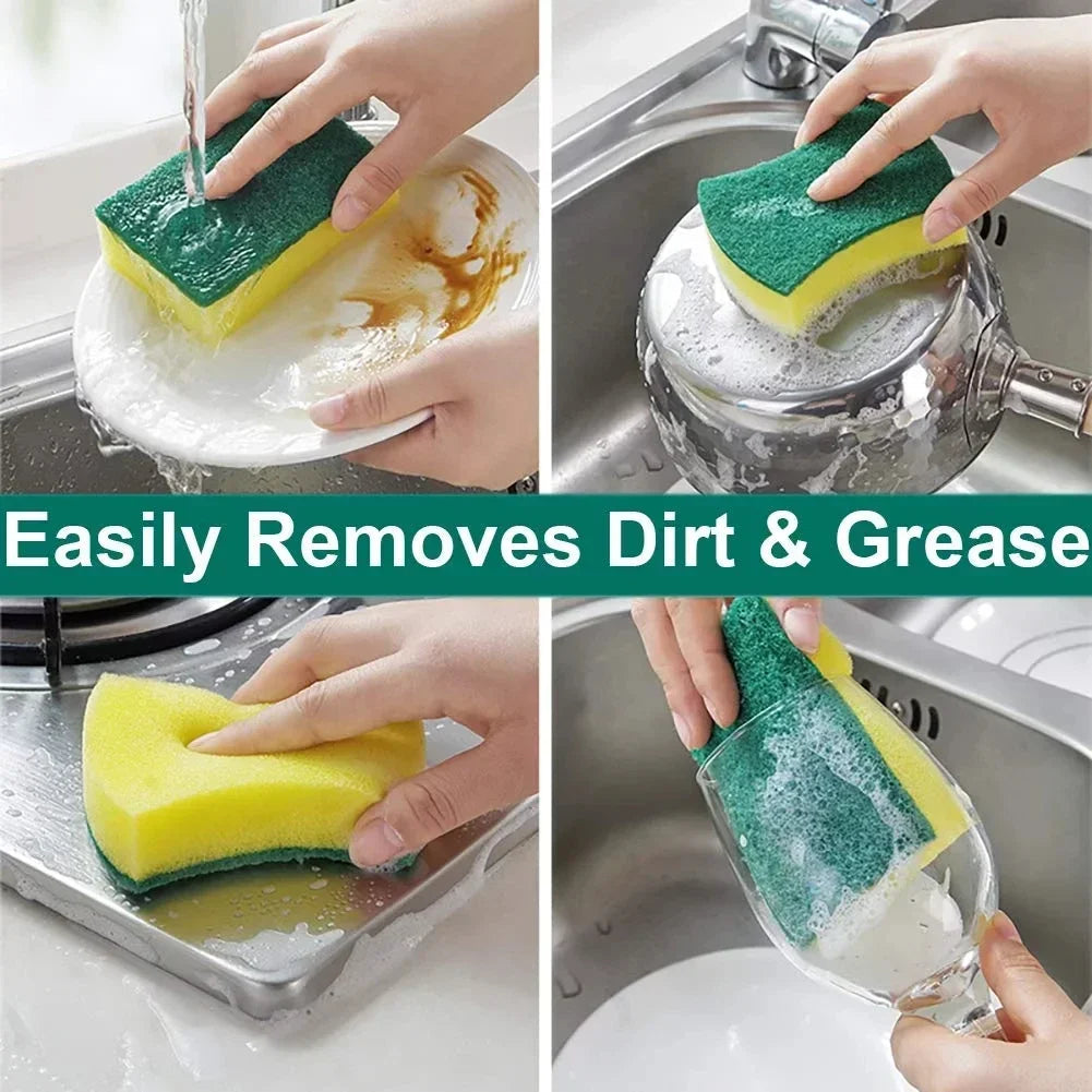 Highly absorbent double-sided sponge magic cleaning pot rust sponge cleaning brush kitchen cleaning tool    Home Decor Supply | Online Retail | ShoreShopper.com