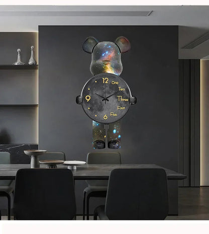 Large Bear Wall Clocks CreativeBear Wall Clock Aesthetic Giant Wall-clock Luxury Living Room Decoration Dining Room Ornament    Home Decor Supply | Online Retail | ShoreShopper.com