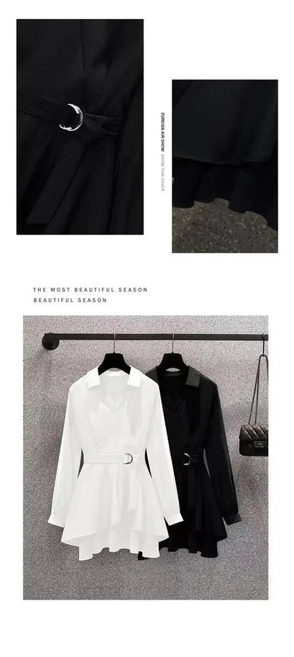 Women Blouses Summer Shirts 2025 New Short Spring High Waist Long Sleeve Shirt Casual Elegant Work Slim Fit White Black Y2k Top    Your Coastal Marketplace | Shoreshopper.com