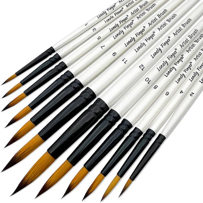12/48pcs Premium Flat Art Paintbrush Set Durable Anti-Shedding Synthetic Nylon Bristles for Watercolor Acrylics Gouache Painting    Home Decor Supply | Online Retail | ShoreShopper.com