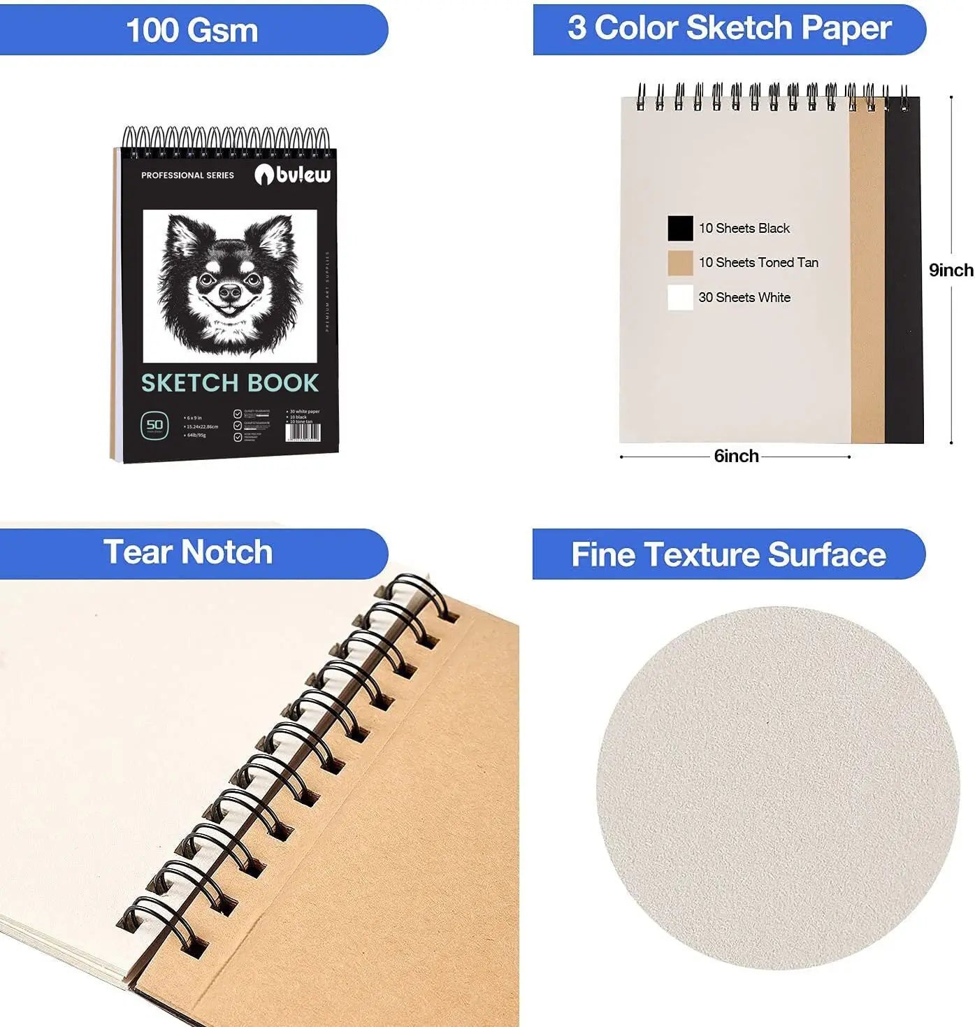 Bview Art Pro Art Kit 49pcs - Sketching Supplies Set with Graphite/Charcoal Pencils, Sketch Pad & Tools for Artists Adults    Home Decor Supply | Online Retail | ShoreShopper.com