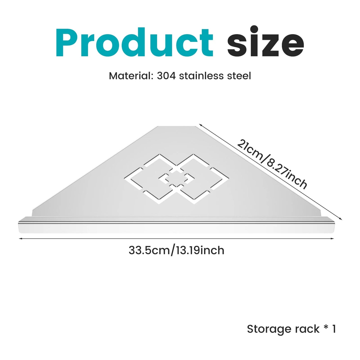 Stainless Steel Bathroom Shelf Shampoo Makeup Shower Storage Shelf Bathroom Wall Mount Corner Organizer Rack    Home Decor Supply | Online Retail | ShoreShopper.com