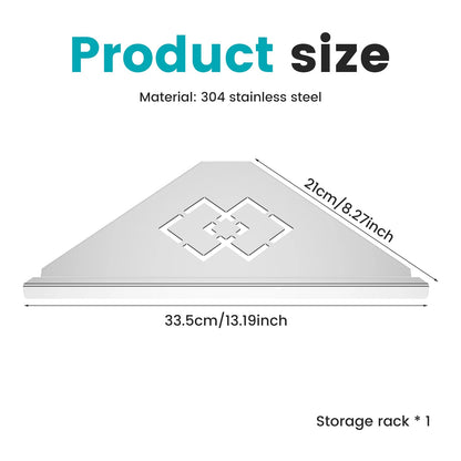 Stainless Steel Bathroom Shelf Shampoo Makeup Shower Storage Shelf Bathroom Wall Mount Corner Organizer Rack    Home Decor Supply | Online Retail | ShoreShopper.com