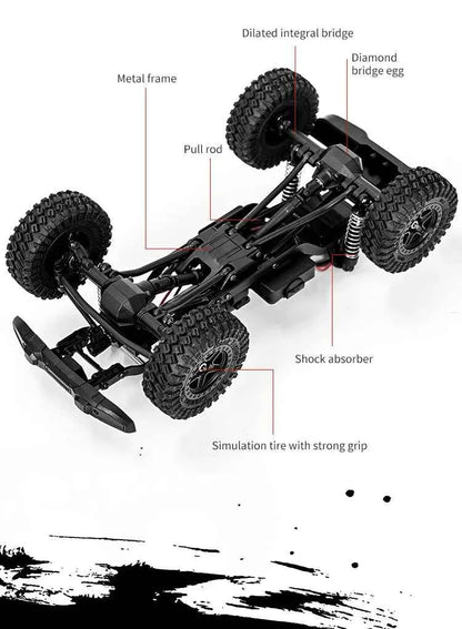 RC Car C8813 Full Proportional Throttle Pickup Truck Model Remote Control Toy 4WD Climbing Off-Road Rc Remote Control Car Gift