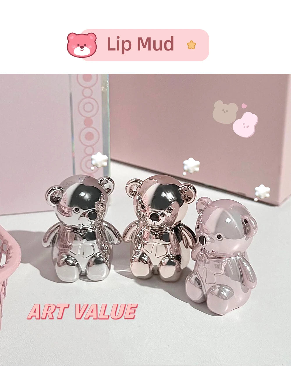 ART VALUE 7PC Makeup Sets Include 3 Colors Matte Lip Mud,1 Pressed Powder,1 Blush,1 Eyes Palette,1 Necklace Beauty Makeup Sets - ShoreCo.Shop