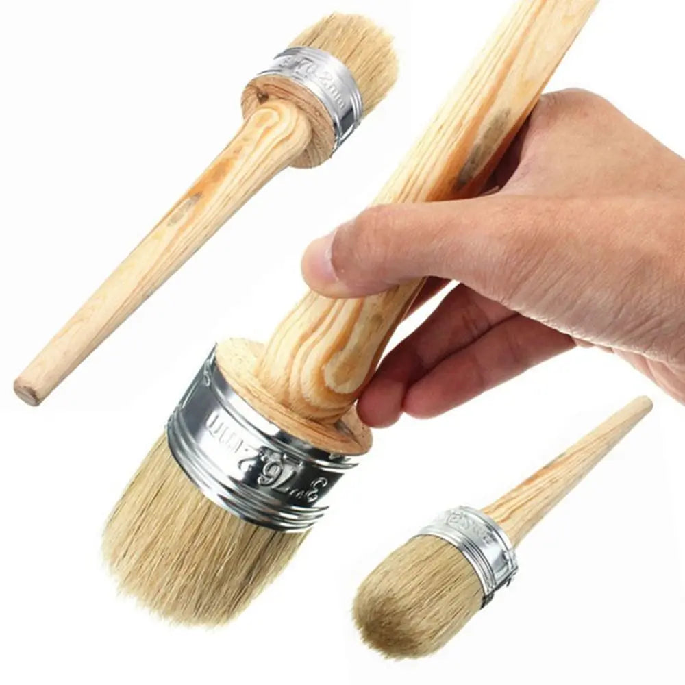 Painting Supplies 20-50mm Artist Brush 185mm Long Round Bristle Paint Brush Tools Chalk Oil Painting Brush Wooden Handle    Home Decor Supply | Online Retail | ShoreShopper.com
