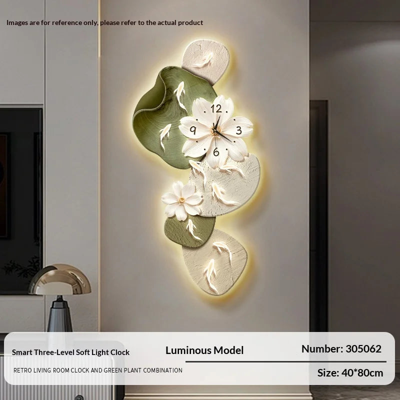 Wall Clock Modern Minimalist Nine Koi Fish Large Silent Wall Clock Home Decor Living Room Bedroom TV Background No Drilling    Home Decor Supply | Online Retail | ShoreShopper.com