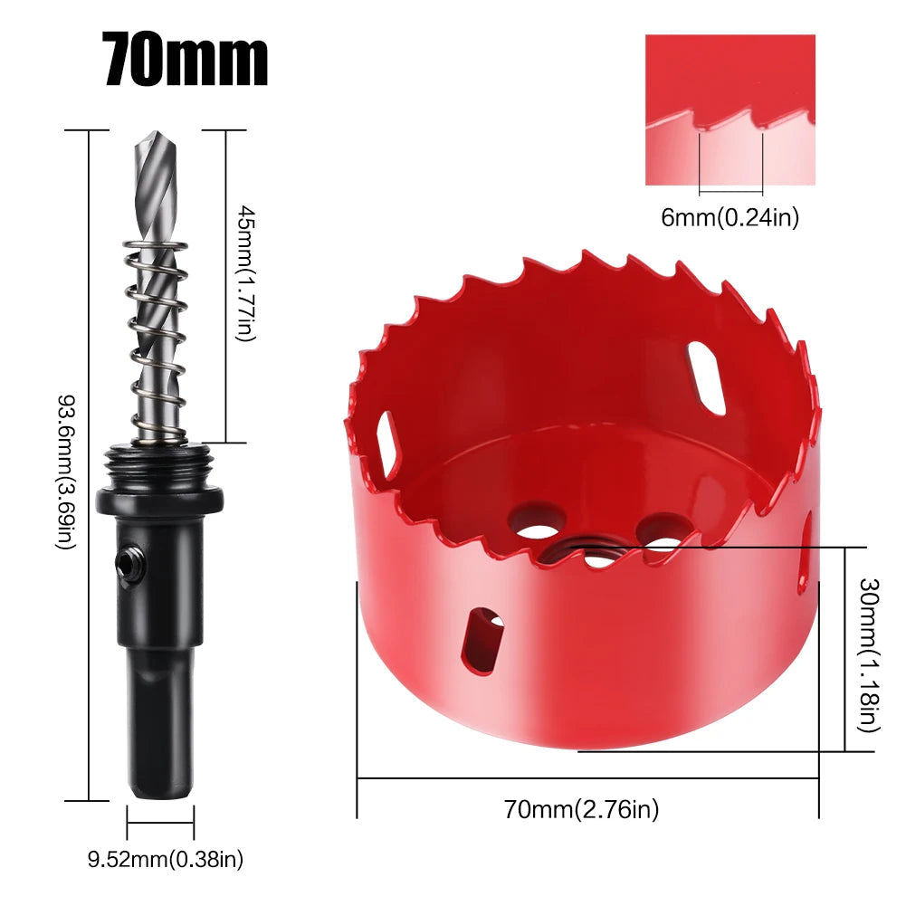 1pc 15-200mm M42 Bi-Metal Hole Saw HSS Drill Bit for Metal Iron Aluminum Stainless Plastic DIY Wood Cutter Tools    Home Decor Supply | Online Retail | ShoreShopper.com