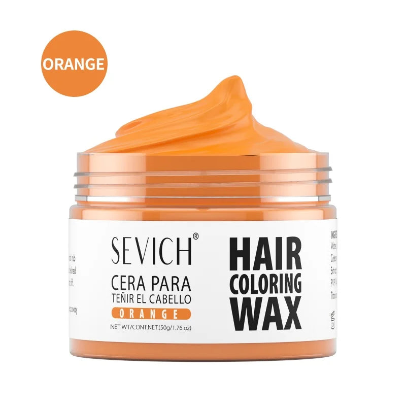 SEVICH Hair Colour Wax Temporary DIY Hair Coloring Wax One-Time Long Lasting Hair Dye Mud Cream Christmas Hair Styling Products - ShoreCo.Shop